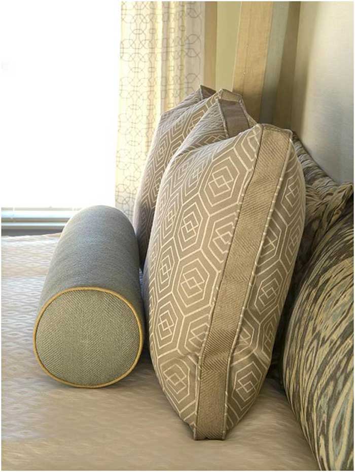 photo of custom pillows courtesy Fabricut