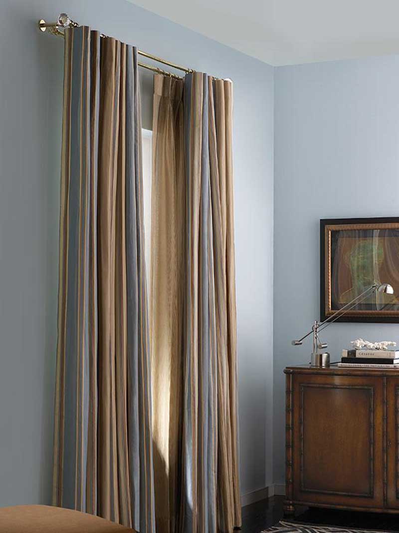 photo of layered drapery courtesy Fabricut