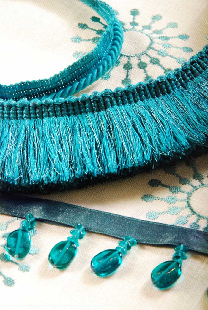 photo of trims courtesy Fabricut